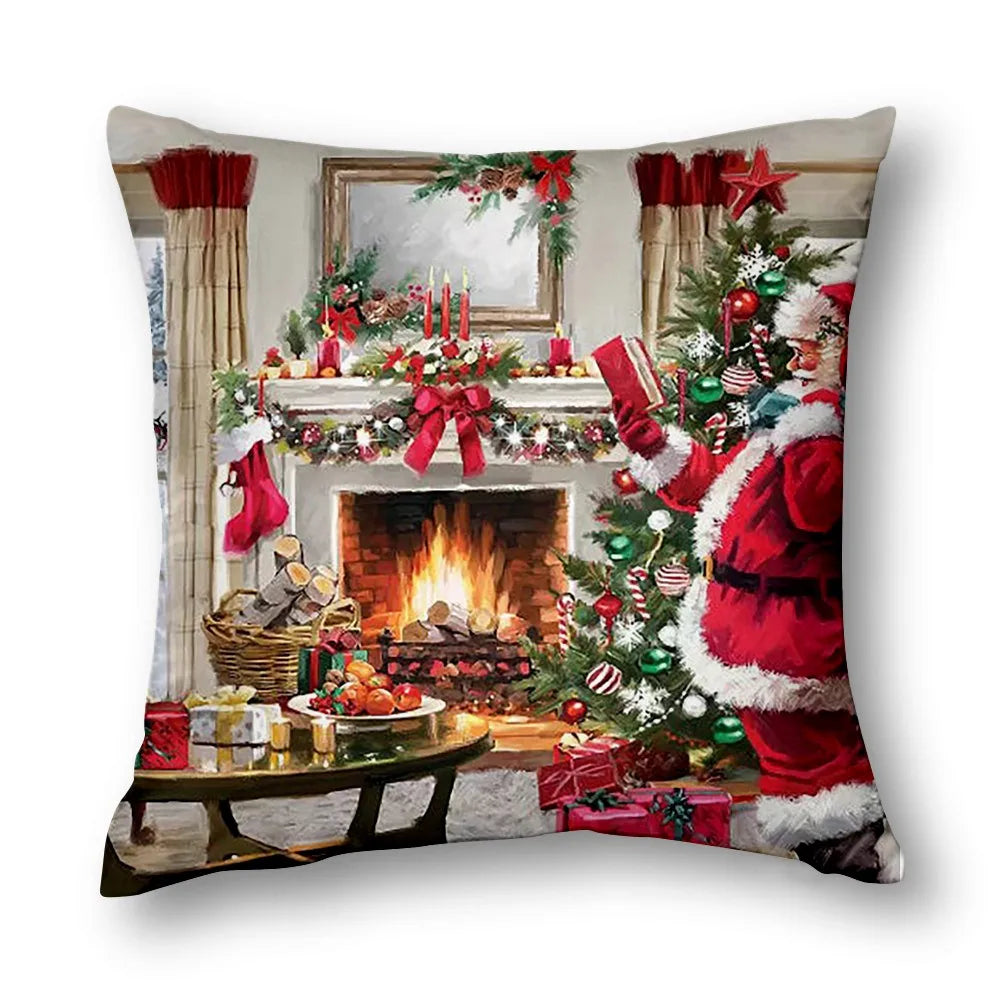 Christmas Decor Cushion Cover Winter Decor Bed Decor Pillow Cover Sofa Decor Cushion Cover Home Decor 40x40 45x45 50x50 60x60cm
