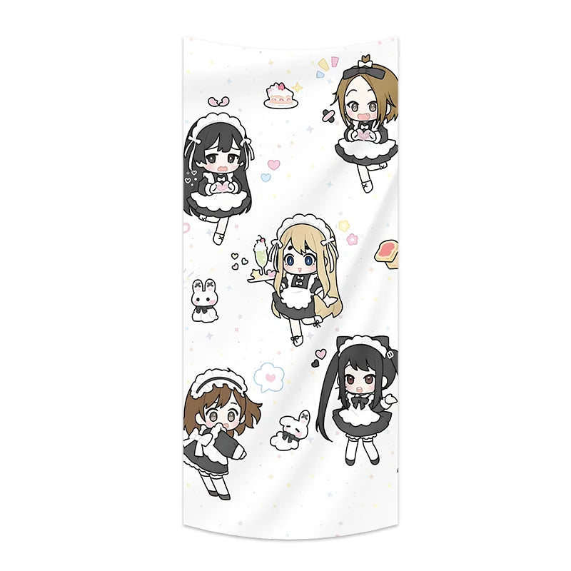 K-On! Tapestry Anime Backdrop Cute Girly Decorative Cloth for Dormitory and Bedroom Wall Decoration & Imperfection Covering