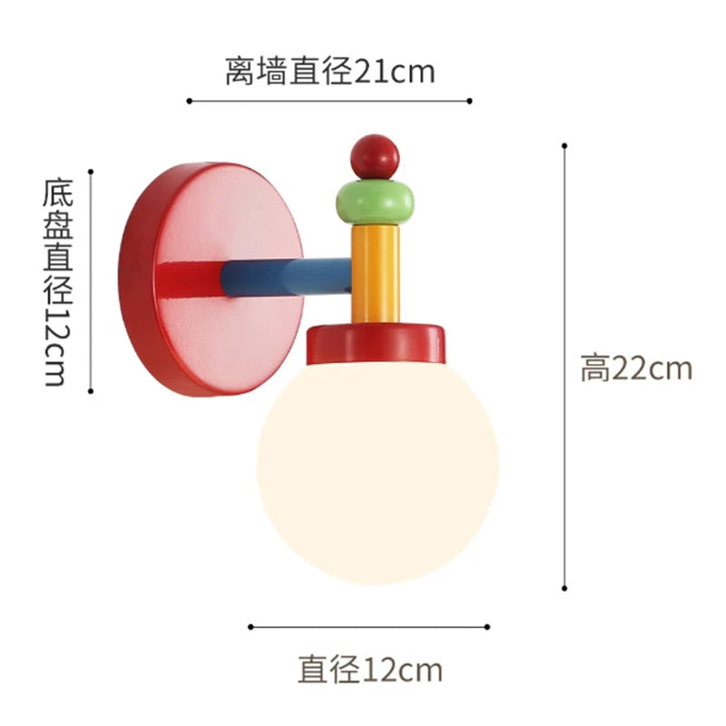 Nordic Macaron Pendant Lamp Memphis Room Pendant Light Designer Creative Glass Ceiling Lamp Children's Room Living Room Lights