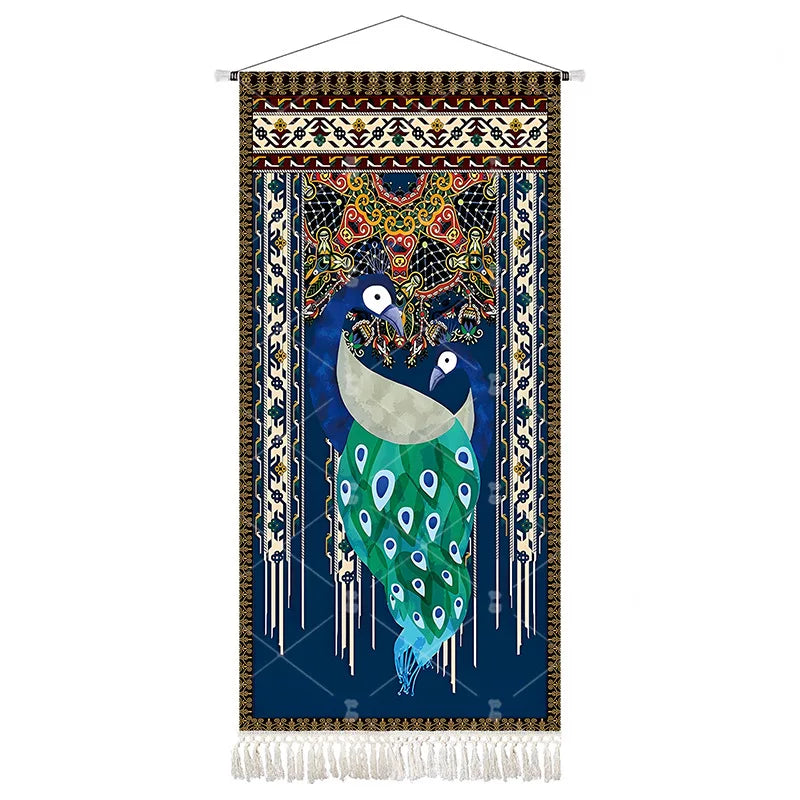 Ethnic Style Large Tapestry Bohemian Style Fabric Hanging Painting Restaurant Decorative Painting Wall Decoration Wallpaper