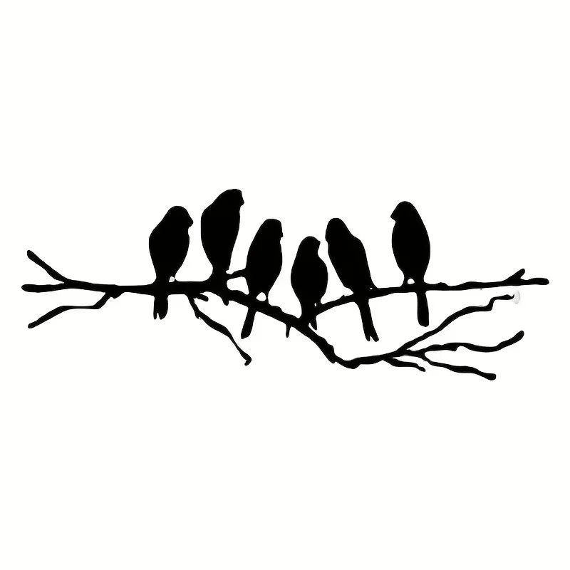 Bird Art On Branches Metal Wall Decor, Modern Wall Decor, Boys And Girls Room Kindergarten Bedroom Decor Lobby Wall Decor