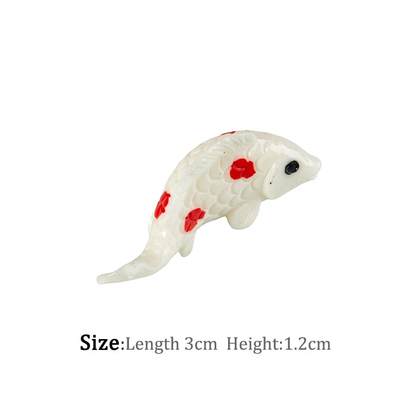 1-6pc Shark Seahorse Fish Miniature Figures Decorative Mini ocean Fairy Garden Animal Moss Micro Landscape Ornaments Resin decor