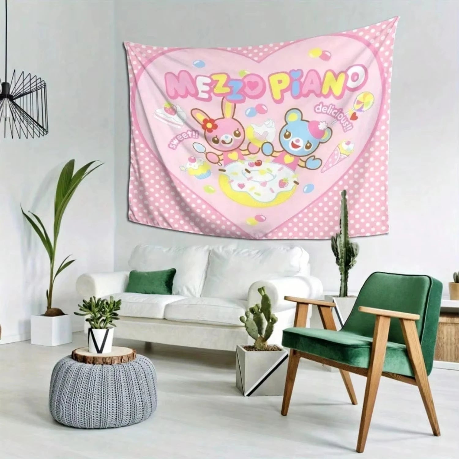 Kawaii Cartoon Anime Tapestry Cutecore Room Decor Aesthetic Room Decor Room Decoration Accessories Room Decoration Items