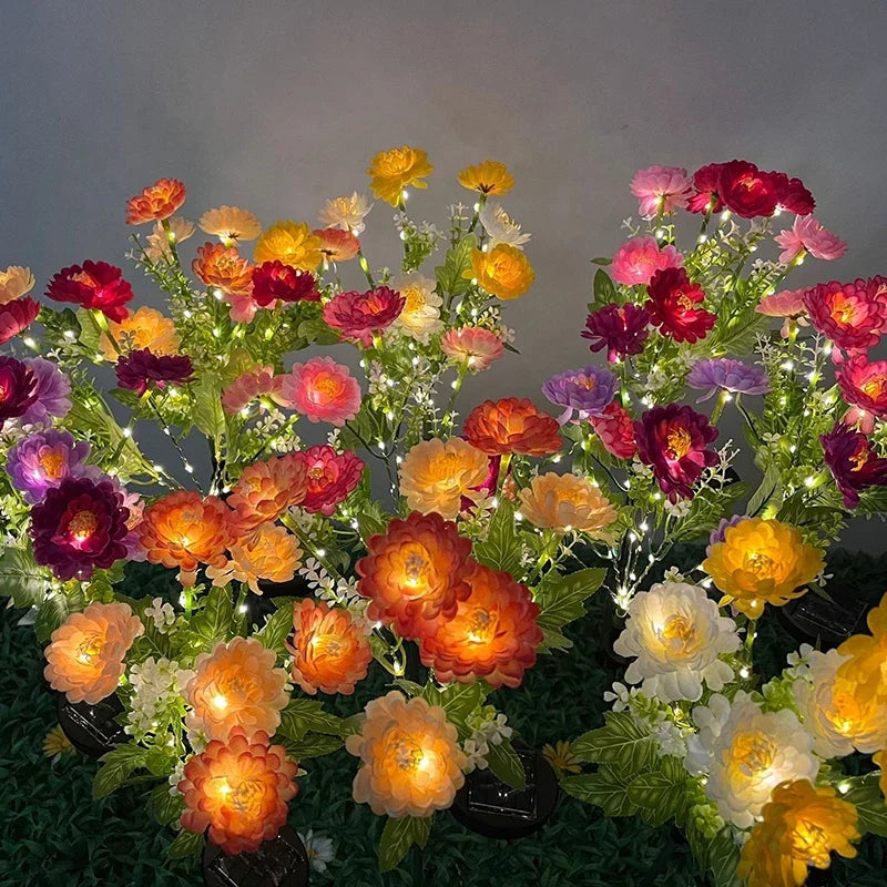 Snow Lotus Lawn Lights Solar Lights Outdoor Lighting Garden Lights Patio Patio Garden Decorative Flower Party Wedding Lights