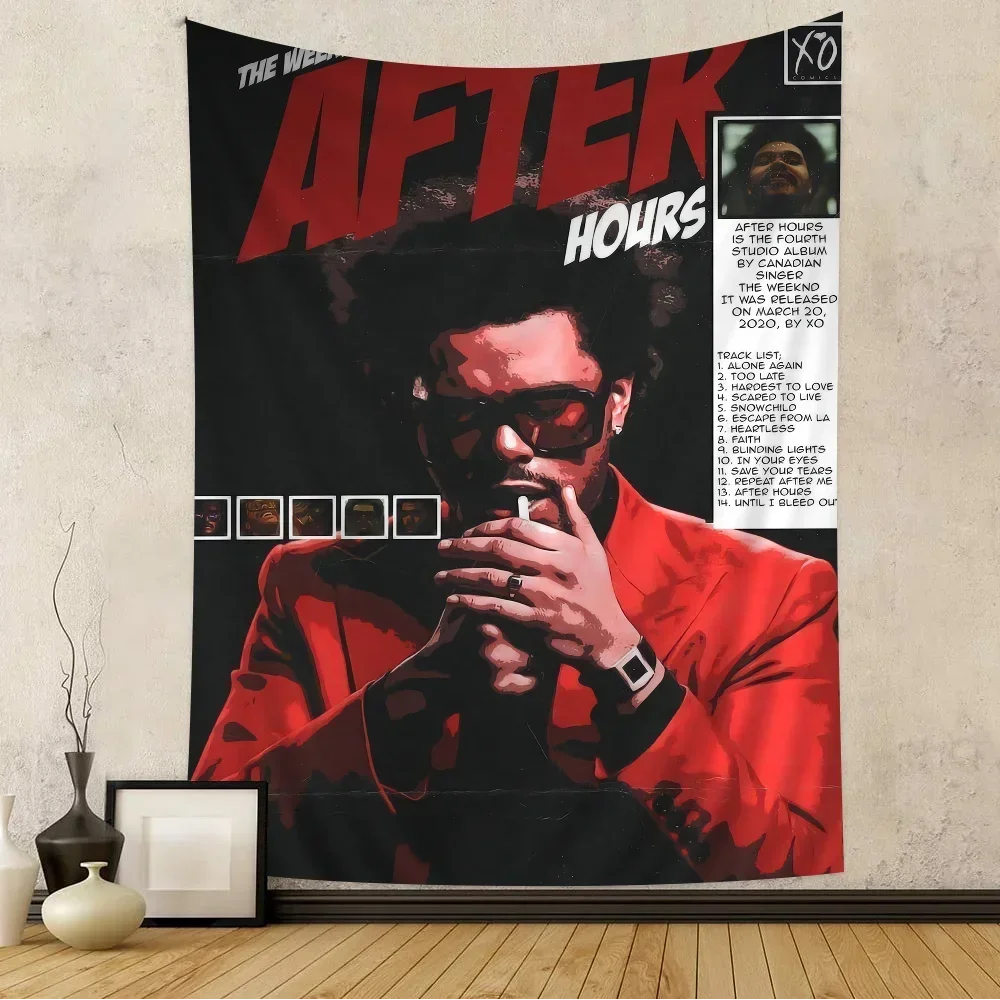 The Weeknd Tapestry Art Printing Art Science Fiction Room Home Decor Wall Art Decor