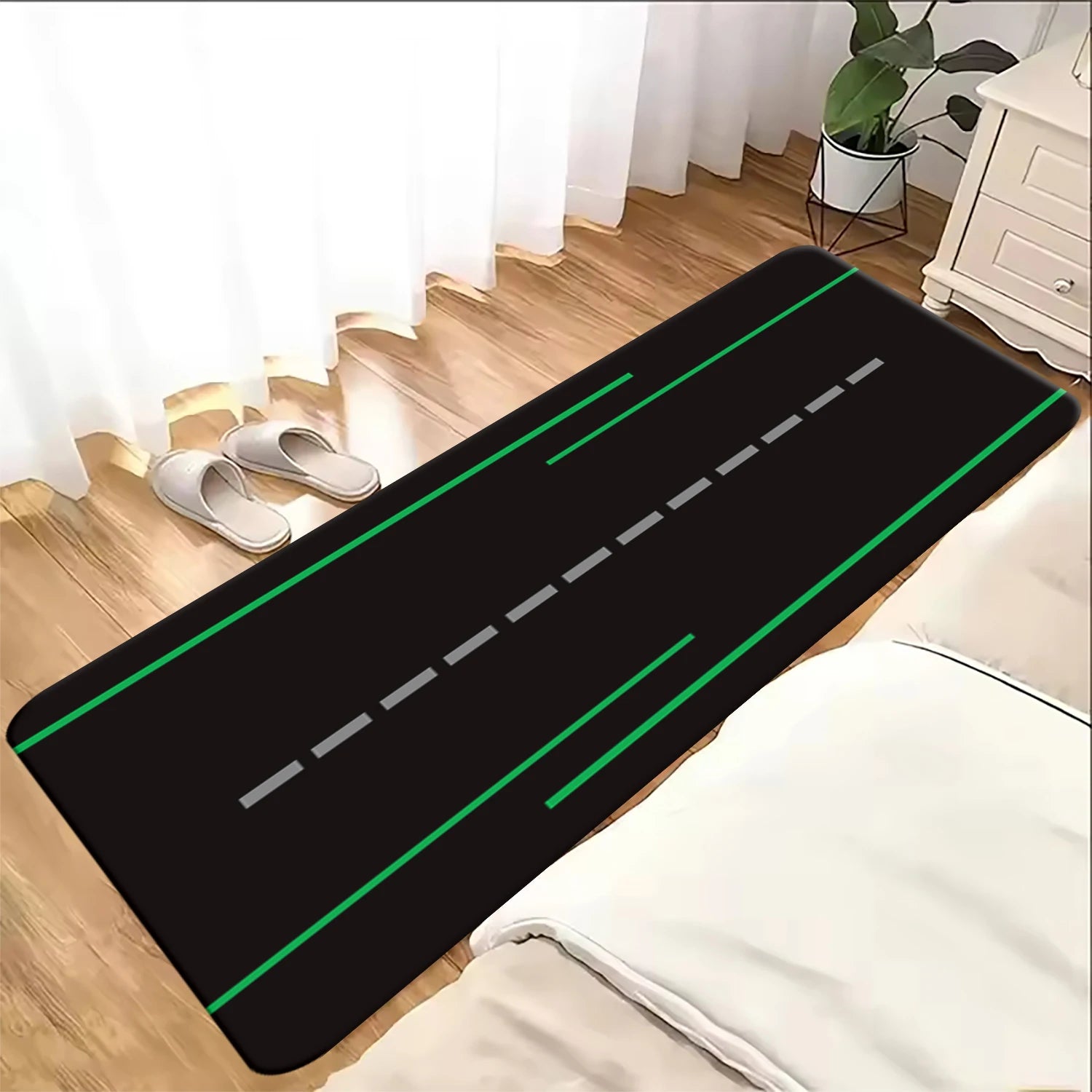 Classic motorcycle display rugs, garage floor mats, racing motorcycle mats, bedroom rugs, non-slip floor decorative rugs