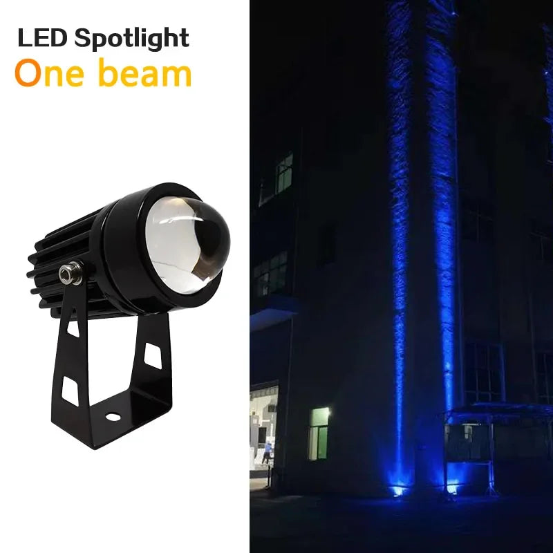 LED de pared para exteriores, iluminación de paisaje de 9W, 12W, 220V, rojo, verde, azul, RGB, IP66, impermeable, luces de un h