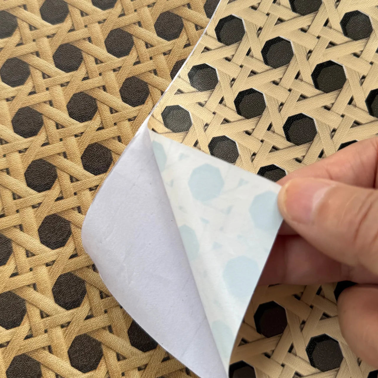 Honeycomb Self-adhesive Wallpaper Home Decoration Materials Living Room Dining Room Tea Room Background Wall PVC Sticker