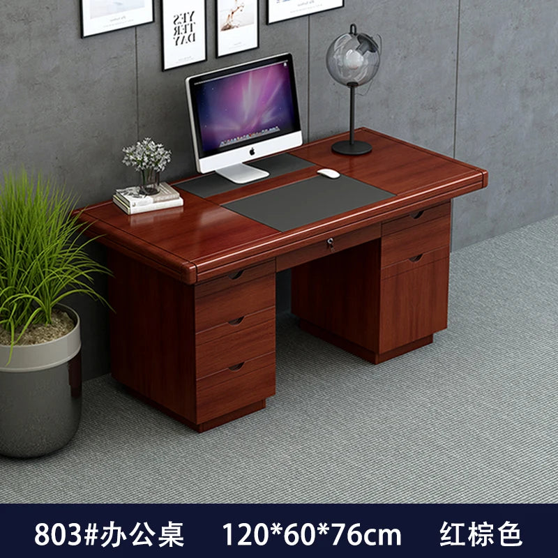 Executive Decoration Office Desk Wooden Study Modern Computer Gaming Standing Office Desk Display Escritorio Oficina Home Decor