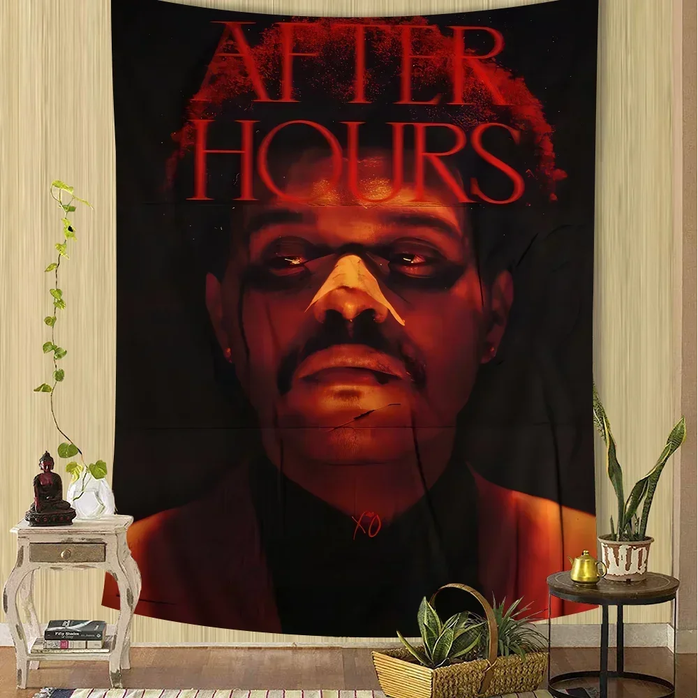 The Weeknd Tapestry Art Printing Art Science Fiction Room Home Decor Wall Art Decor
