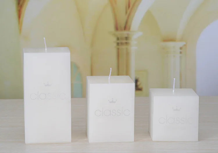 White Pillar Candles for Praying Household Candles for Emergency Nice Home Decor Several Sizes Optional Party Candles