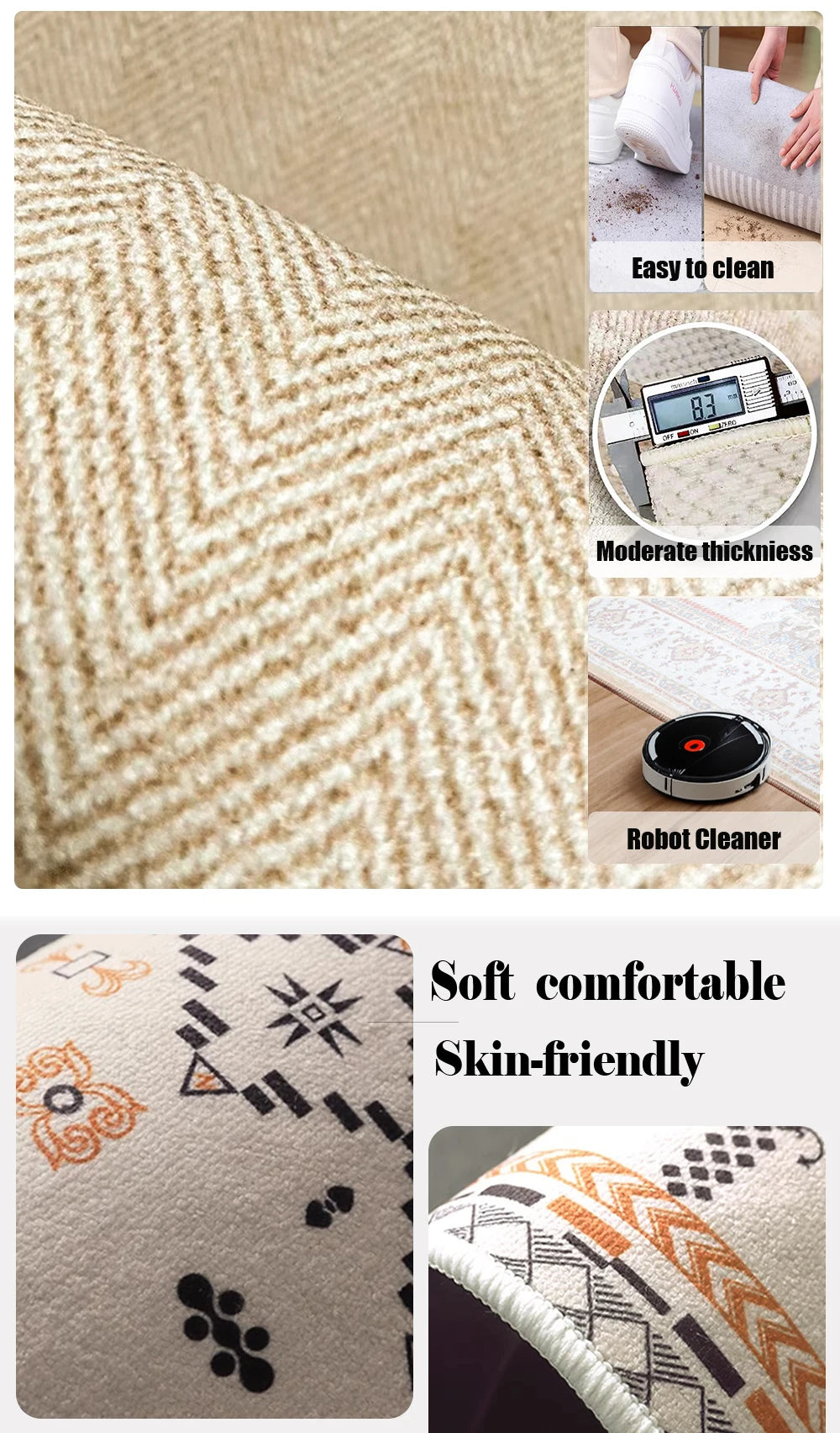 Rugs for Kitchen Floor Mat Anti-slip Dirt-resistant Foot Mats Home Laundry Balcony Oil-proof Mats Washable Easy Clean Rug 양탄자