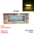LED Deck Step Light 15Leds Underground Lamp Recessed Stair Paitio Ground Spot Light Floor Garden Landscape Wall Outdoor Lighting