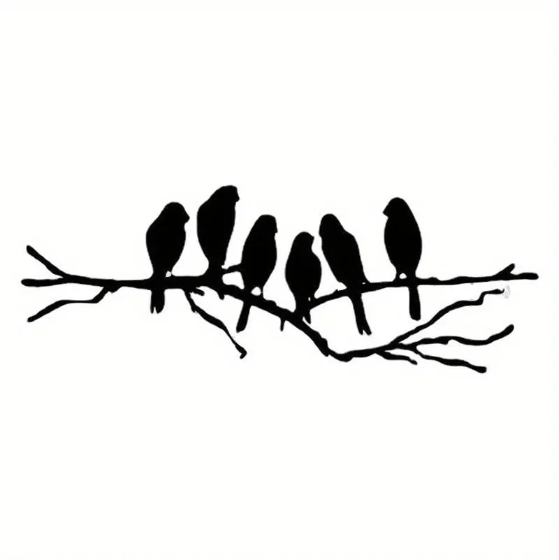 Bird Art On Branches Metal Wall Decor, Modern Wall Decor, Boys And Girls Room Kindergarten Bedroom Decor Lobby Wall Decor