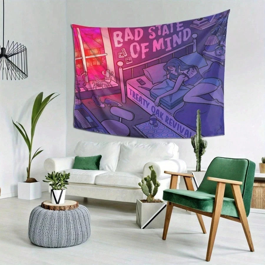 [Vibrant Art Tapestry] Treaty Oak Revival Series Art Tapestry _ Vibrant Wall Decoration For Living Room, Bedroom,  Music Room.