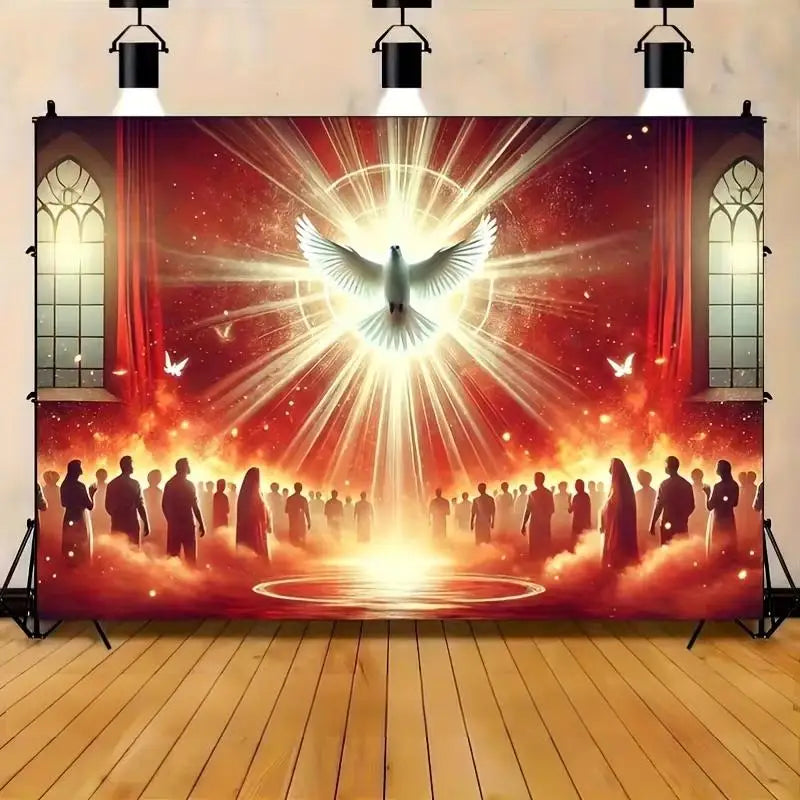 1pc Sacred Themed Tapestry, Classic Religious Style Art Decor, Perfect for Chapel, Sacred Events and Home Interior Decor