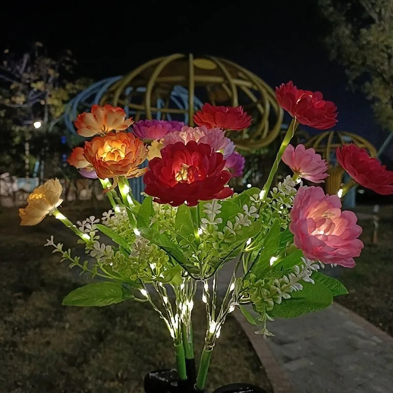 Snow Lotus Lawn Lights Solar Lights Outdoor Lighting Garden Lights Patio Patio Garden Decorative Flower Party Wedding Lights