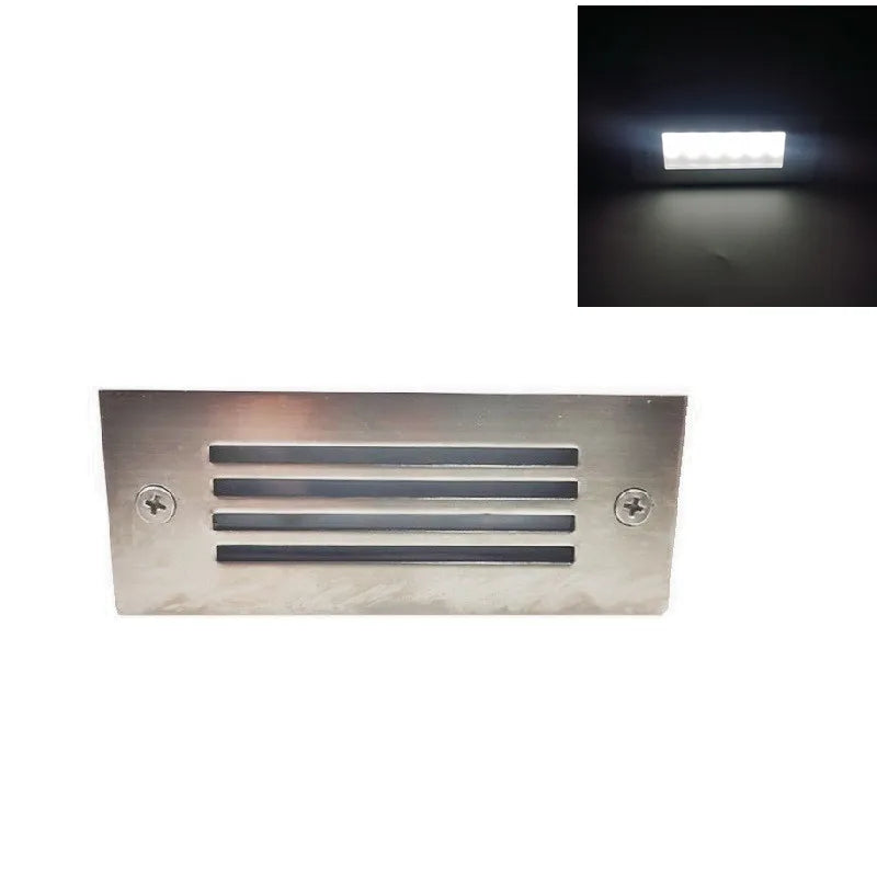 LED Deck Step Light 15Leds Underground Lamp Recessed Stair Paitio Ground Spot Light Floor Garden Landscape Wall Outdoor Lighting