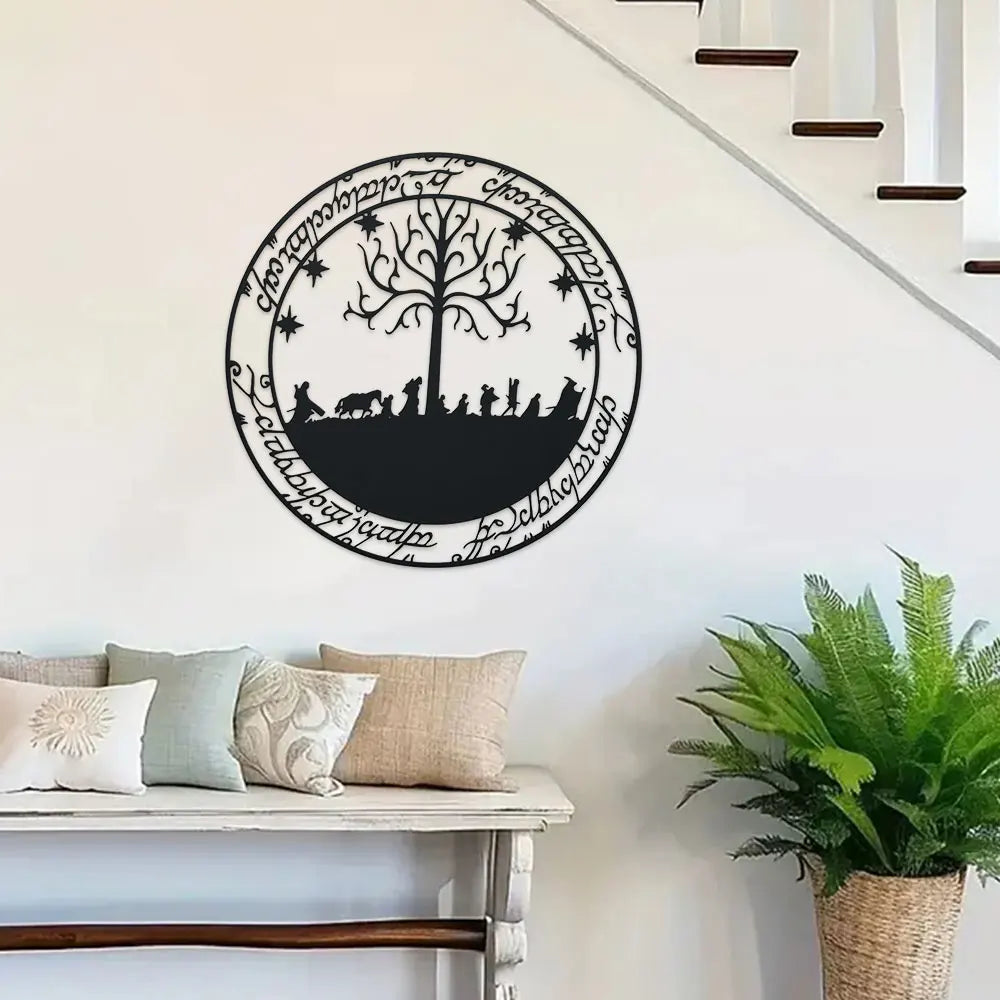 Room Decor, Lord of the Rings Inspired Metal Wall Art, Hobbit Metal Sign, Home Decor, Wall Decor, Room Decor, Outdoor Decor