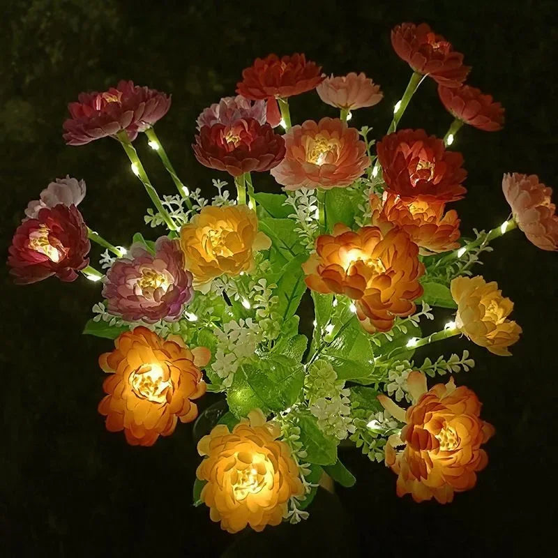 Snow Lotus Lawn Lights Solar Lights Outdoor Lighting Garden Lights Patio Patio Garden Decorative Flower Party Wedding Lights
