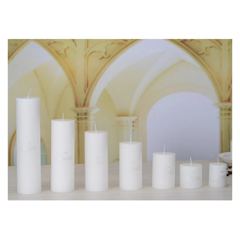 White Pillar Candles for Praying Household Candles for Emergency Nice Home Decor Several Sizes Optional Party Candles