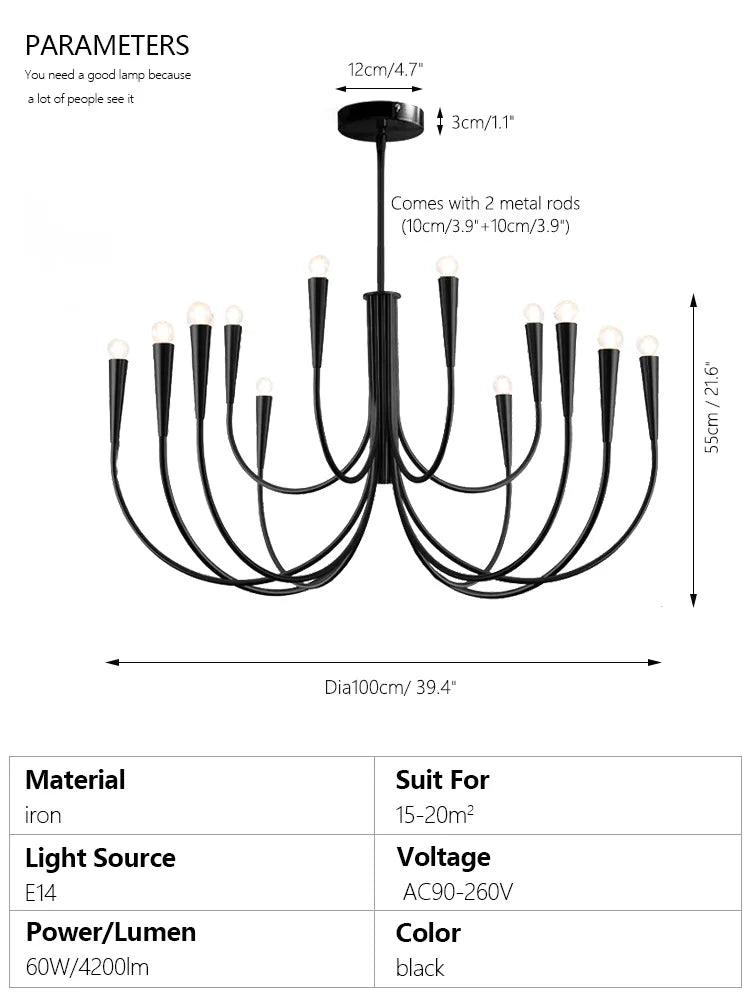 Dining Room Chandelier American Style Living Room Chandelier Living Room Home Decoration Lamp E14 Bulb Room Bedroom Chandelier