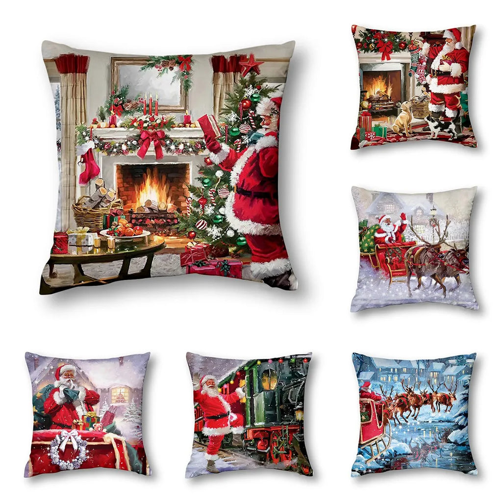 Christmas Decor Cushion Cover Winter Decor Bed Decor Pillow Cover Sofa Decor Cushion Cover Home Decor 40x40 45x45 50x50 60x60cm