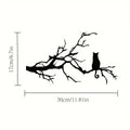 Charming Cat Metal Wall Art for Home Decor, Unique Bedroom Decoration, Cat Lovers Gift, Stylish Branch Cat Design