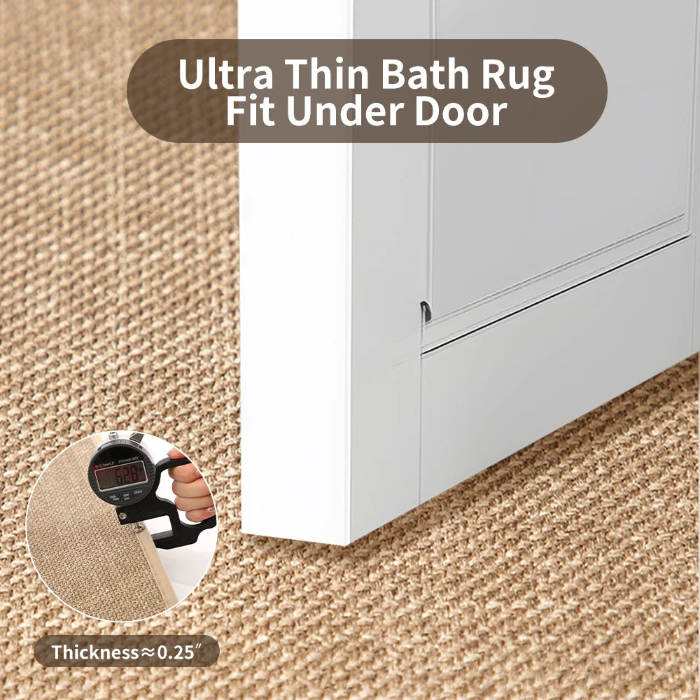Bathroom Rugs Mats Non Slip Washable Absorbent Runner Rugs for Bathroom Floor Bath Mats