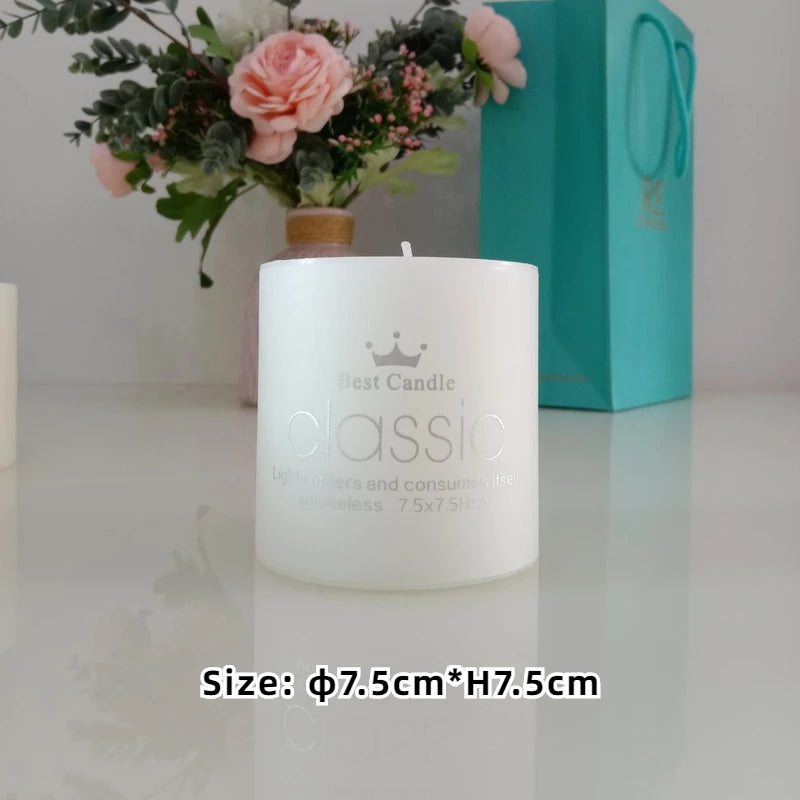 White Pillar Candles for Praying Household Candles for Emergency Nice Home Decor Several Sizes Optional Party Candles