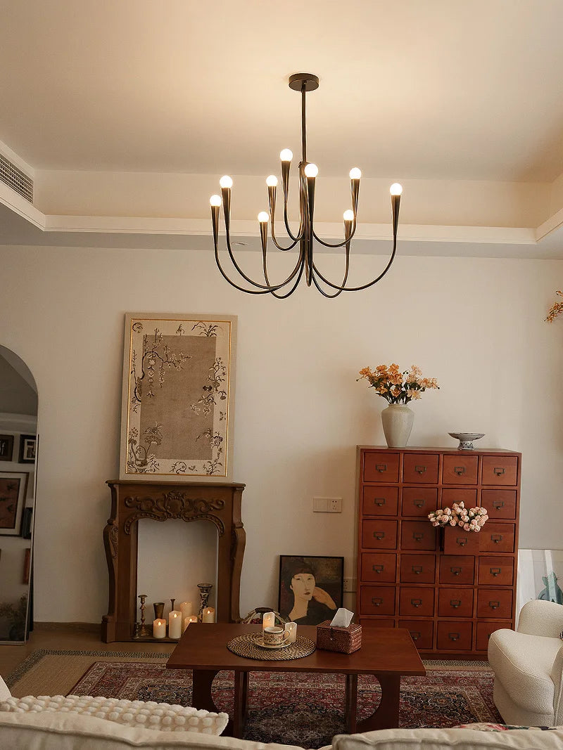 Dining Room Chandelier American Style Living Room Chandelier Living Room Home Decoration Lamp E14 Bulb Room Bedroom Chandelier