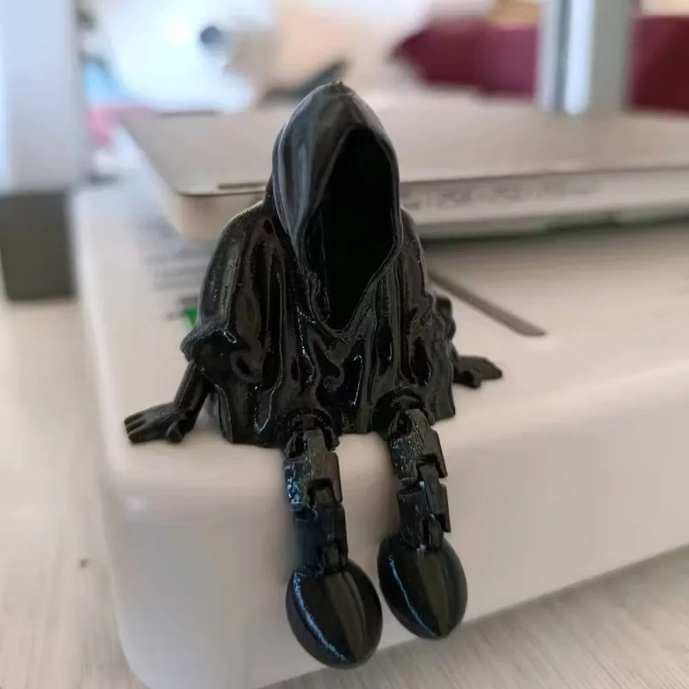 Halloween Ghost Statue Ornament, Faceless Ghost Halloween Festival Decoration, 3D Printed Gothic Death Statue Home Decoration