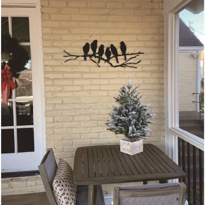 Bird Art On Branches Metal Wall Decor, Modern Wall Decor, Boys And Girls Room Kindergarten Bedroom Decor Lobby Wall Decor