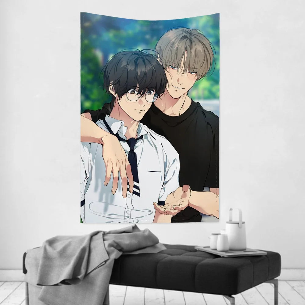 Comics BL Lost In The Cloud Tapestry Room Decor Wall Cloth Party Hanging Background Room Decor Baby Room