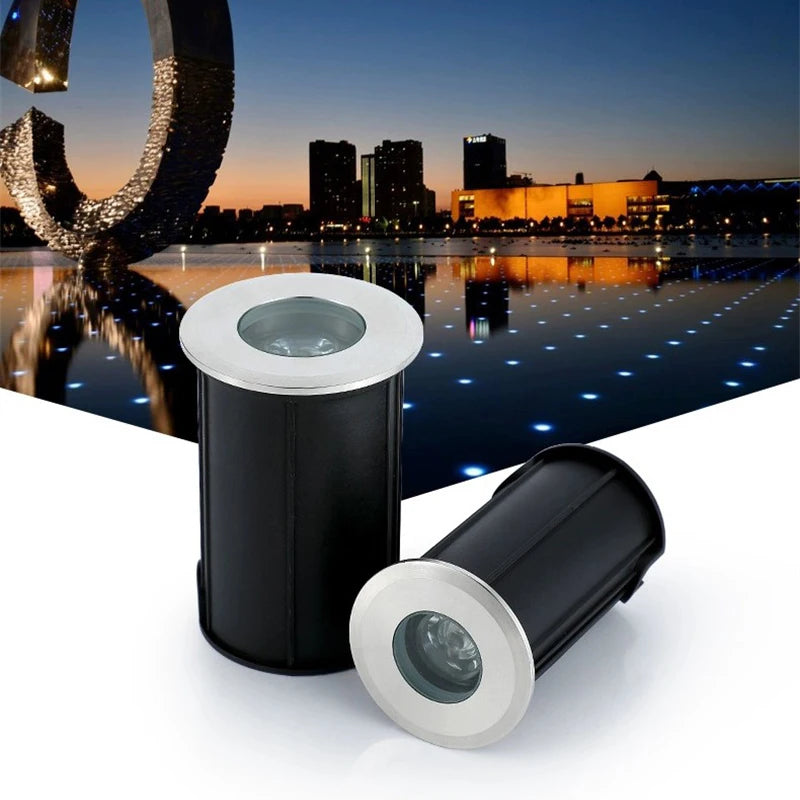 Outdoor Floor Lights Underground Lights 1W LED Lights Embedded Waterproof Floor Spotlights Pool Bottom Lights Underwater Lights