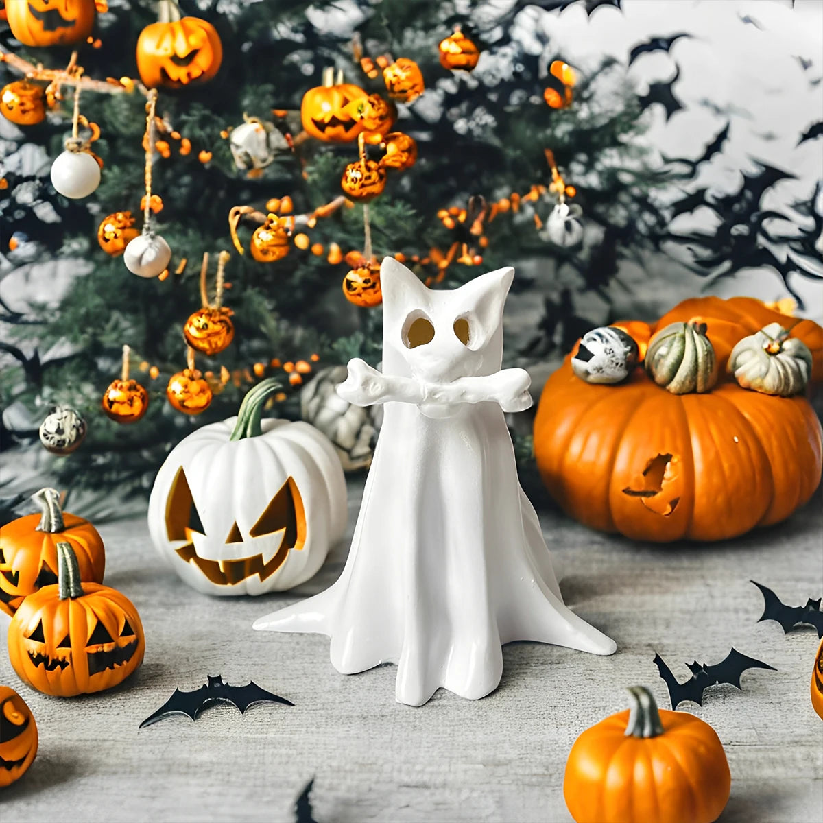 Halloween Ghost Decoration - Perfect Gift for Halloween Home Decor and Dog Lovers, Halloween Decoration - Ghost Dog Halloween Decor (Lights Not Included)