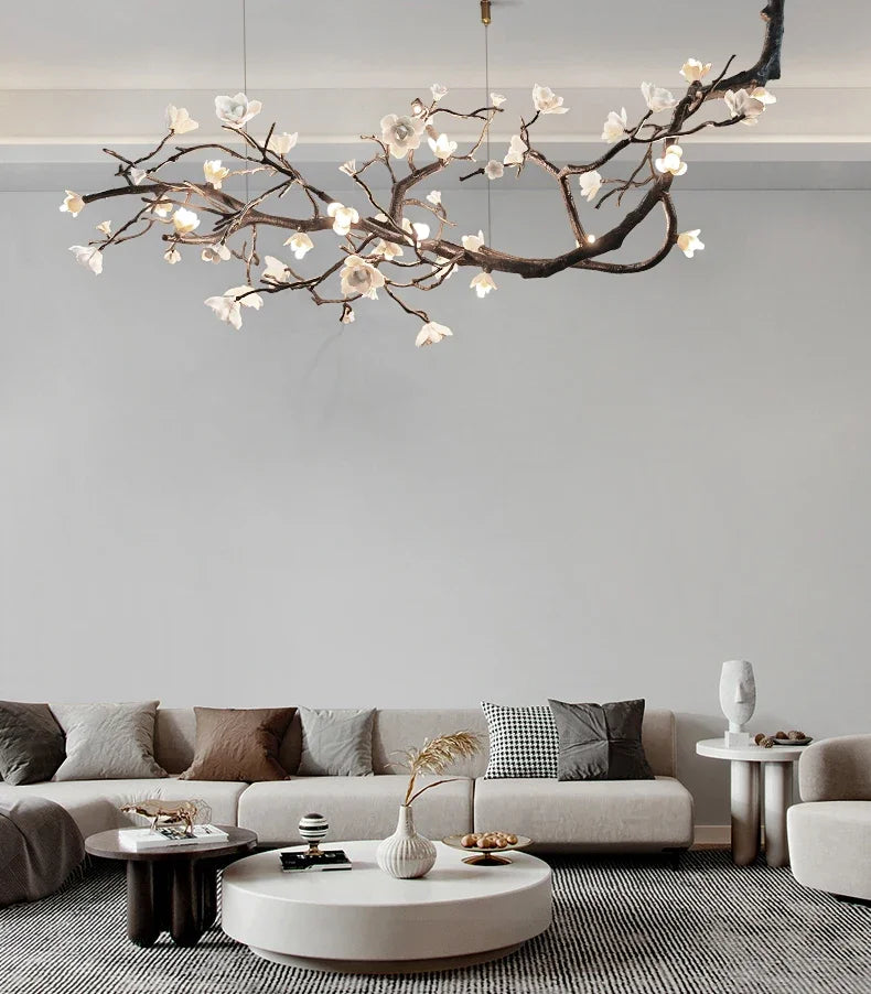Nordic Branch LED Chandelier for Living Dining Room Coffee Tables Kitchen Bedroom Pendant Light Home Decor Lusters Luminaires