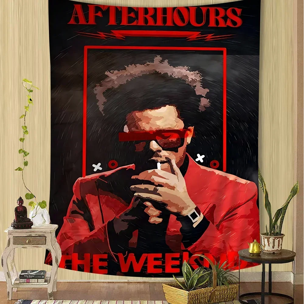 The Weeknd Tapestry Art Printing Art Science Fiction Room Home Decor Wall Art Decor