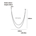 Nordic Lamp Designr Fashionable Light Luxury Flexible Belt Dimmable Chain Chandeliver Room Art Hall Home Decor Pendant Light LED