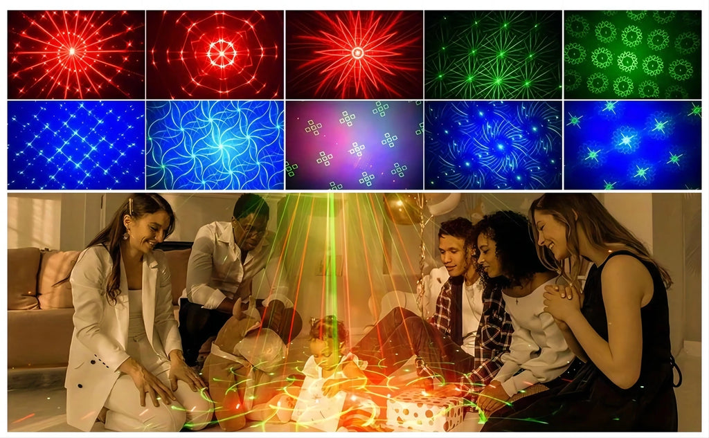 Party Lights DJ Disco Lights Remote Control Northern Lights Projection Lights Strobe Lights Family Party Decorative Lights