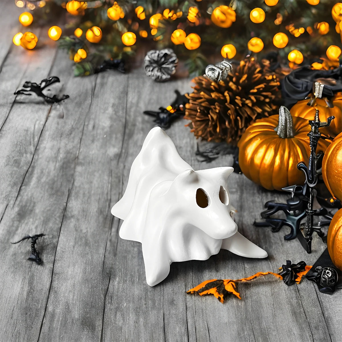 Halloween Ghost Decoration - Perfect Gift for Halloween Home Decor and Dog Lovers, Halloween Decoration - Ghost Dog Halloween Decor (Lights Not Included)