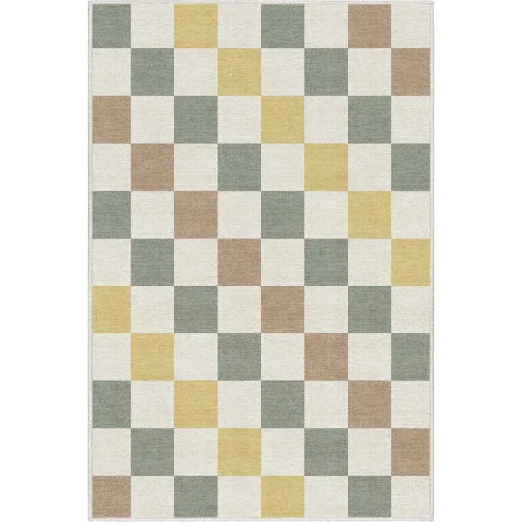 VIKAMA Simple Rainbow Home Decor Rugs Study Area Pile Kids Rugs, Sensory Rugs for Living Room and Nursery