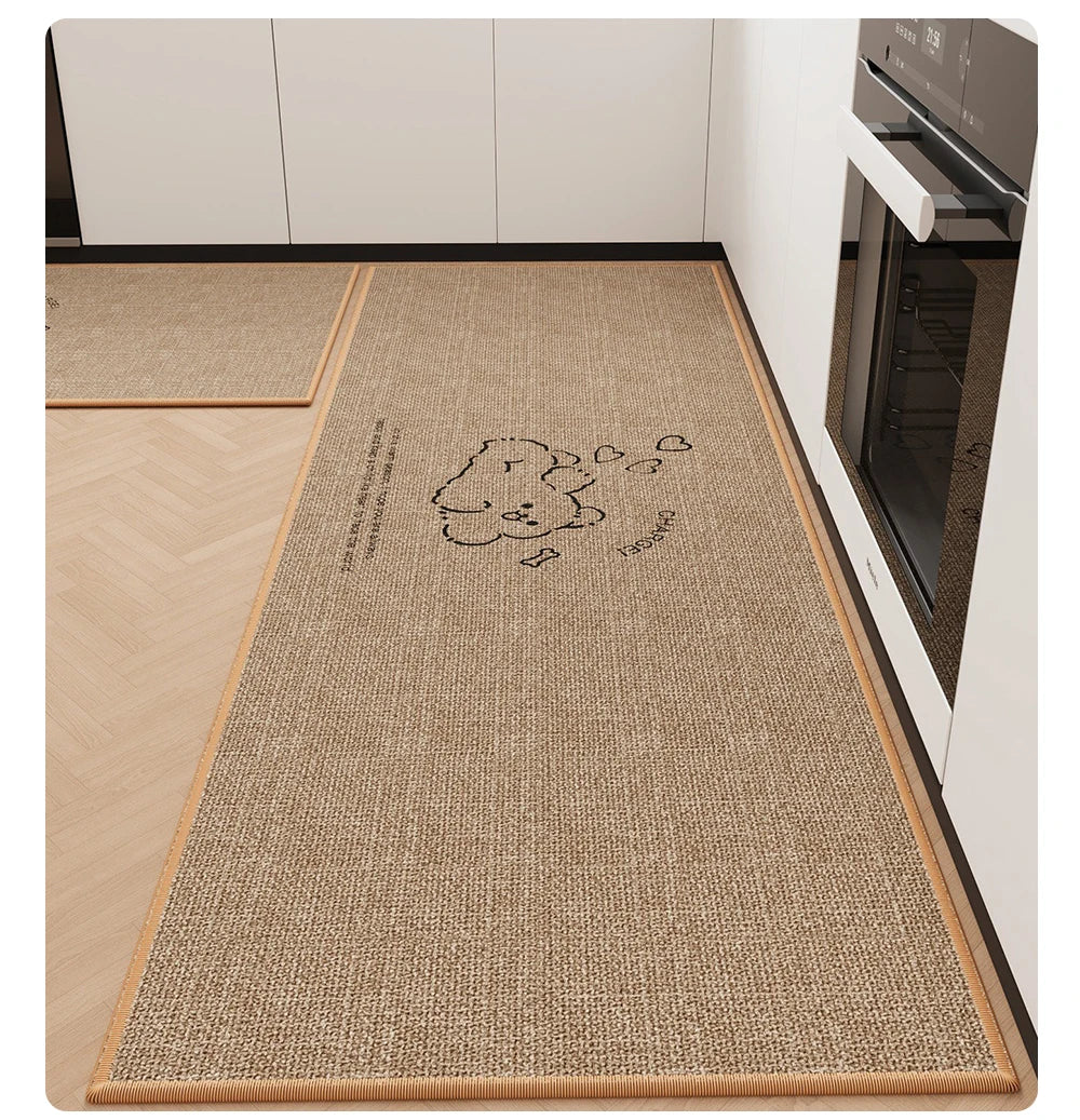 Rugs for Kitchen Floor Mat Anti-slip Dirt-resistant Foot Mats Home Laundry Balcony Oil-proof Mats Washable Easy Clean Rug 양탄자