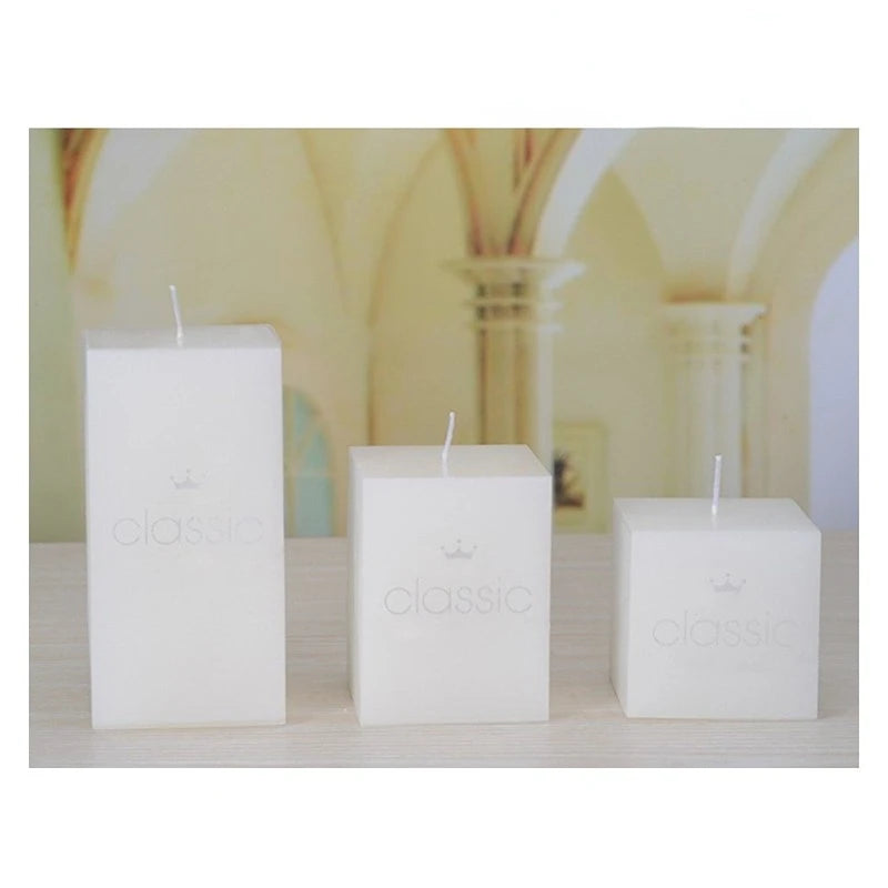 White Pillar Candles for Praying Household Candles for Emergency Nice Home Decor Several Sizes Optional Party Candles