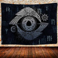 unframed Norse Mythology Vikings Tapestry Mysterious Ancient Runes Totem Tapestries Wall Hanging Art for Living Room Bedroom Hom