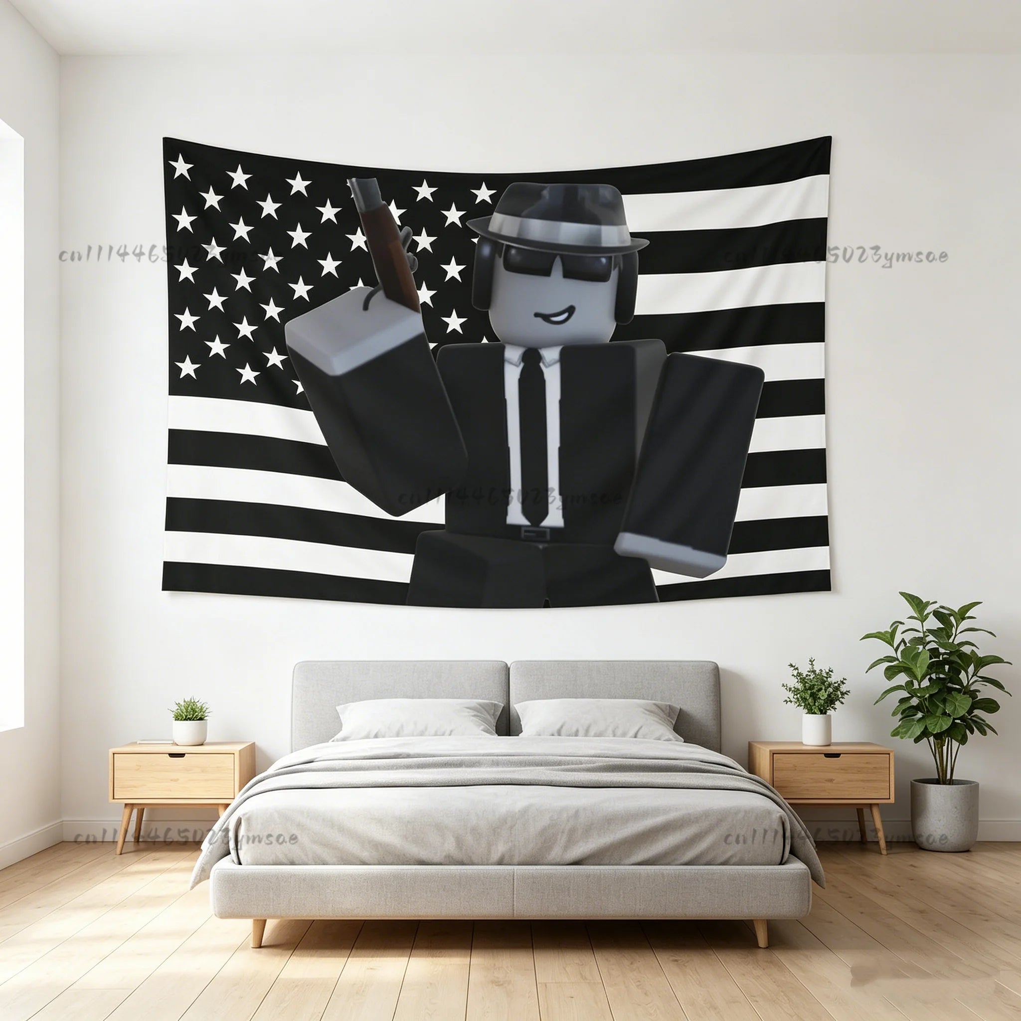 Cute Tapestry Cartoon Game Indoor Wall Tapestries Unique Wall Hanging Background Cloth Video Game Room Art Accent Decor Banners