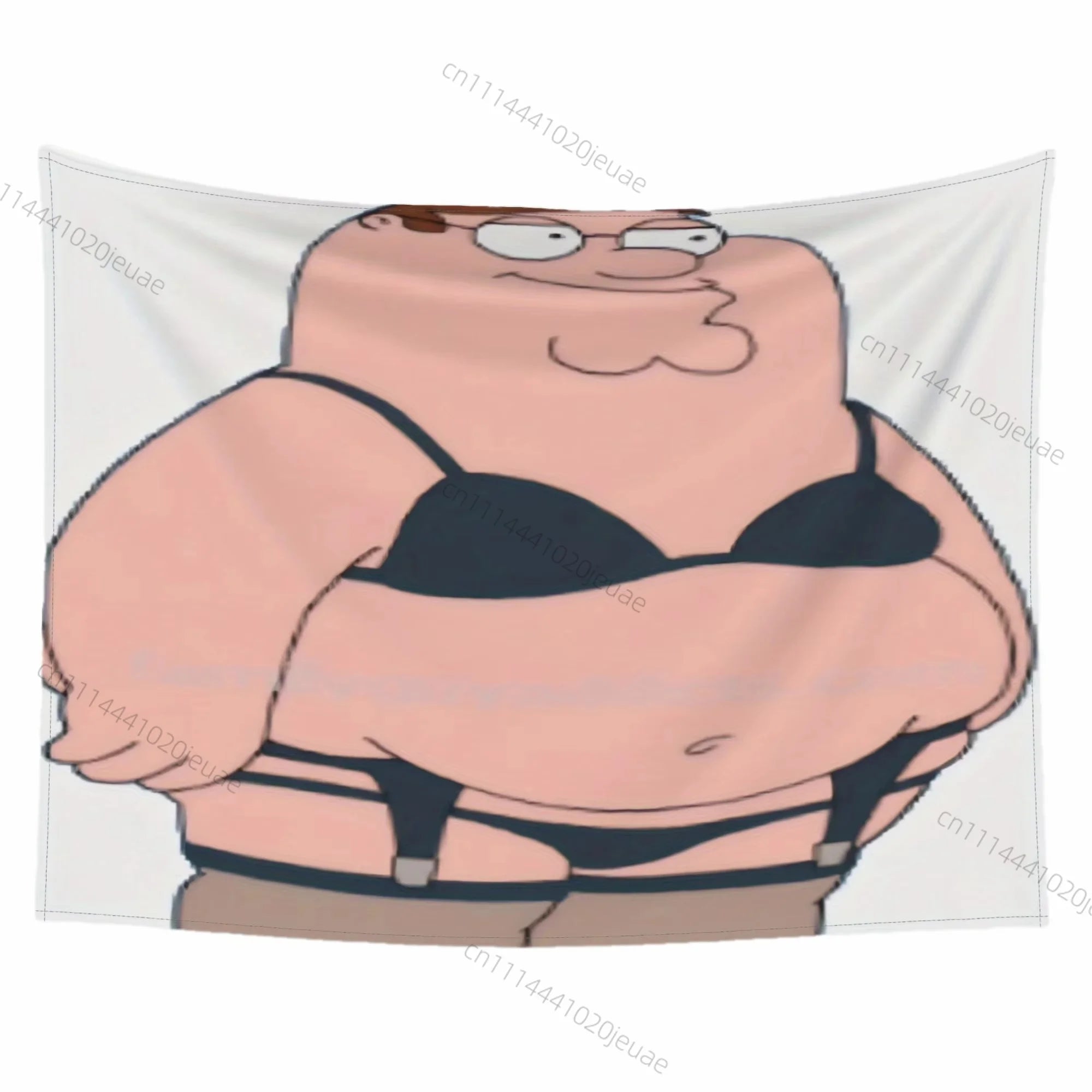Funny Tapestry Peter Griffin Wall Tapestries Headboard Aesthetic Bedroom Flags Background Cloth Room Home Decor Wall Art Decor