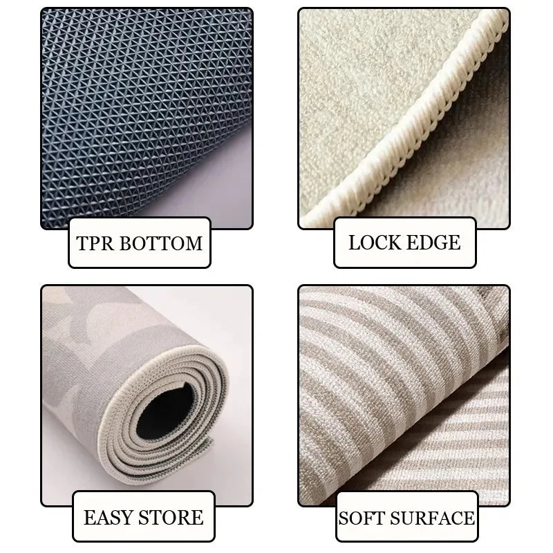 Rugs for Kitchen Floor Mat Anti-slip Dirt-resistant Foot Mats Home Laundry Balcony Oil-proof Mats Washable Easy Clean Rug 양탄자