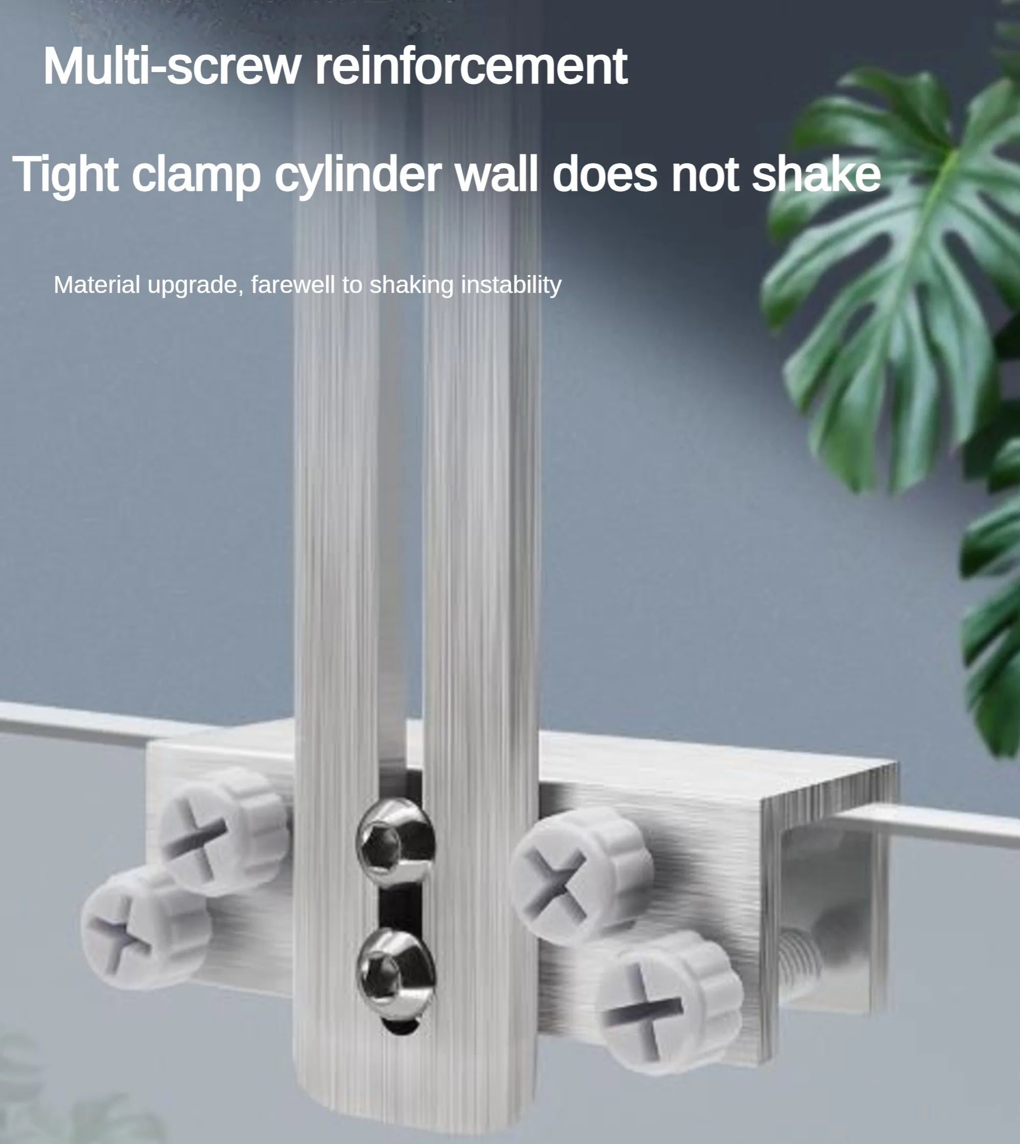 Aluminum Alloy Brushed Fish Tank Light Bracket – Versatile Clamp Mount for Tube, Pendant & Strip Lights