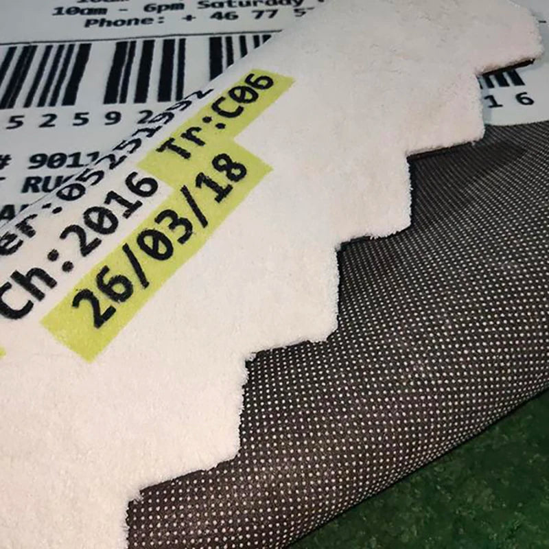 Receipt Rug Jagged Edge Classic Cashmere Area Carpet Hypebeast Decor Parlor Bedroom Playroom Artistic Floor Mat